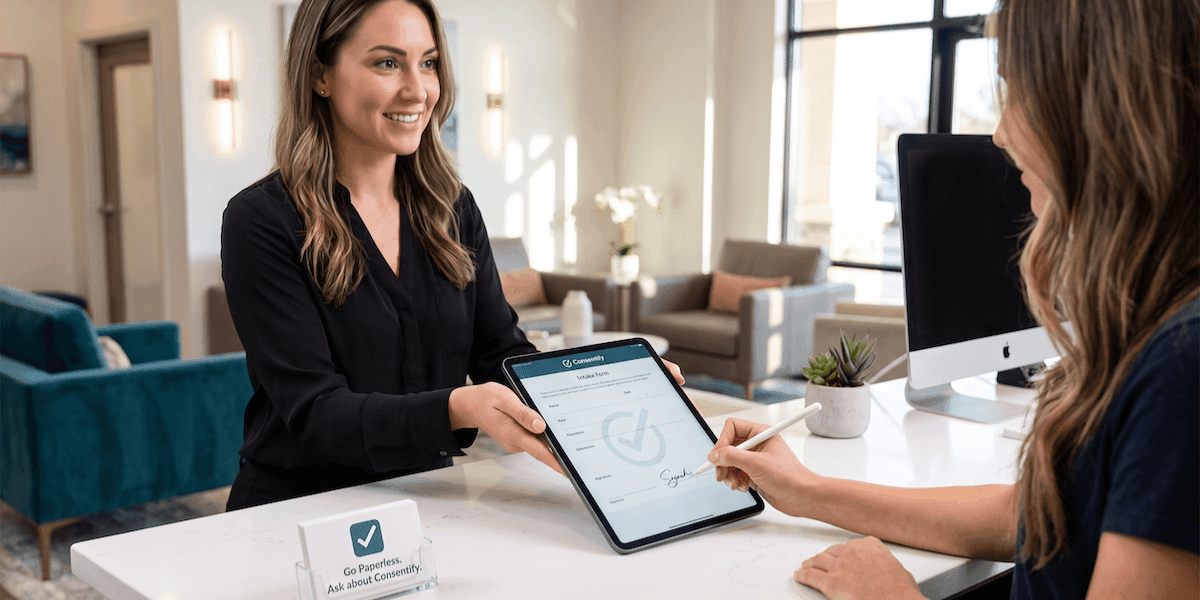 Consentify digitizes client waivers and intake forms while helping service businesses improve follow-ups, retention, and rebookings.