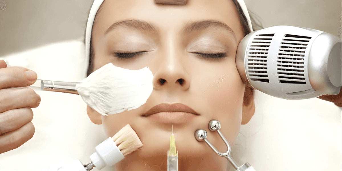 "Professional skincare treatment with advanced tools, showcasing the essence of dermatology and beauty treatments in a relaxing setting."