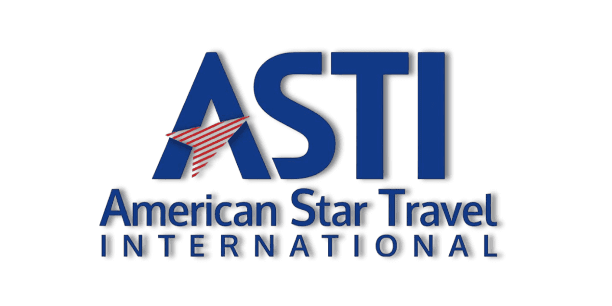 American Star Travel International (ASTI) logo, representing excellence in logistics, military, and diplomatic support with precision and preparedness.