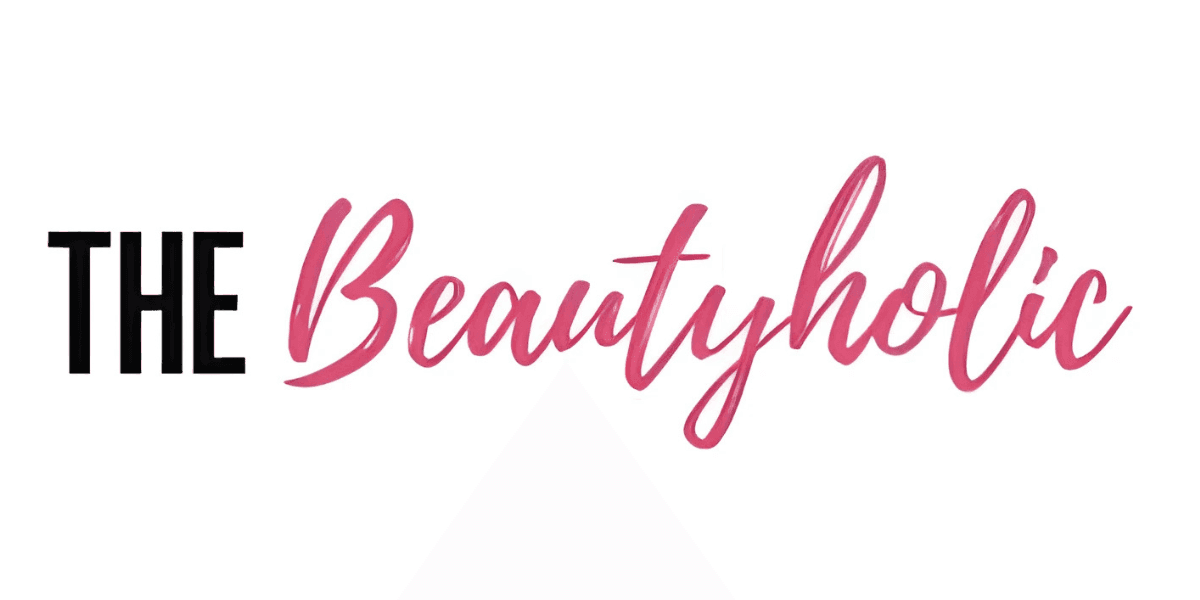 A logo of The Beautyholic, representing empowerment, authenticity, and minimalist beauty through Mariyam Abid's personal and transparent approach.
