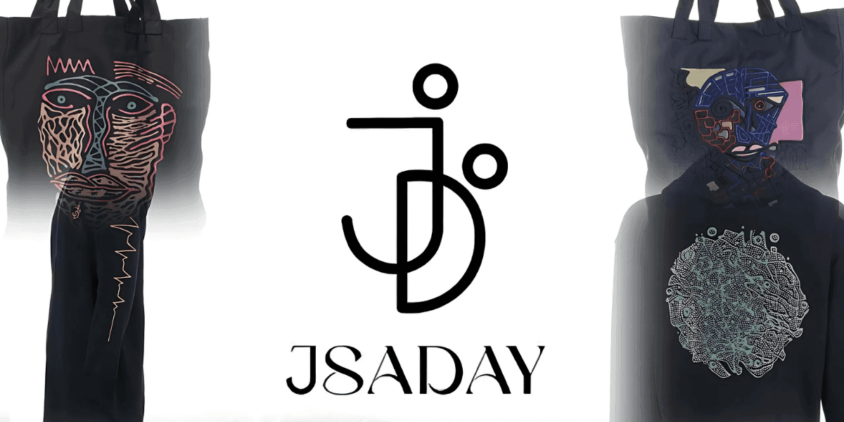 "JSADAY streetwear featuring bold, artistic designs by Daniyen Alma, blending fashion with original fine art."