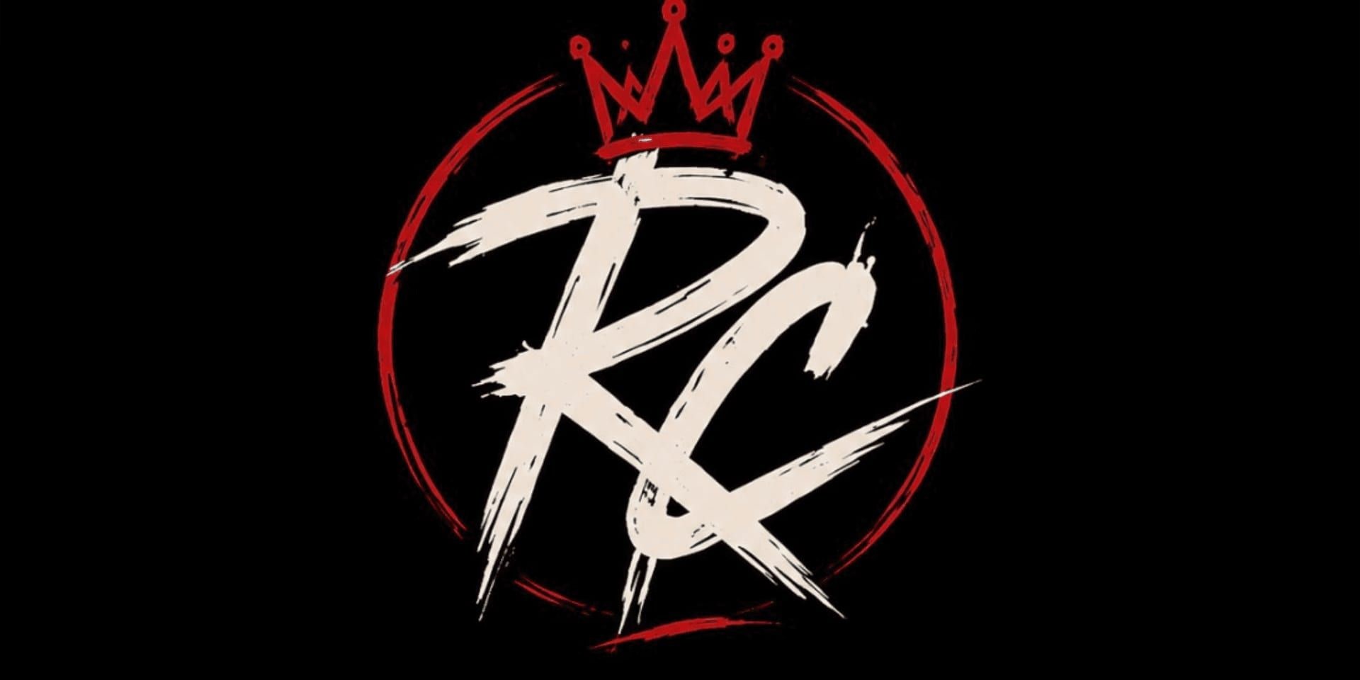 Redemption Club logo featuring stylized initials, a crown, and a red circular emblem on black background.