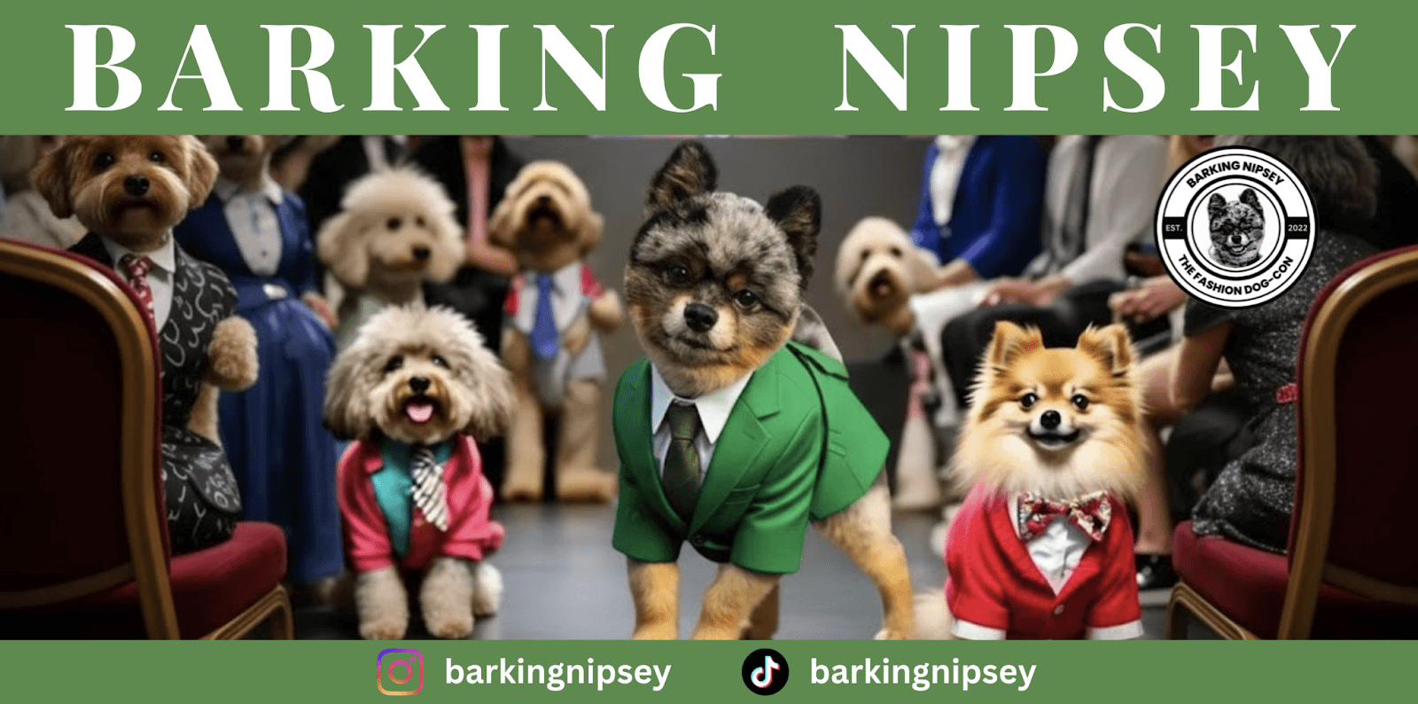 "Naj Wright, founder of Barking Nipsey, a pet fashion brand celebrating individuality, style, and love for pets everywhere."