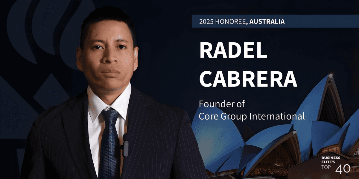 Radel Cabrera, Founder of Core Group International, revolutionizing sustainable housing with innovation and community-driven solutions.