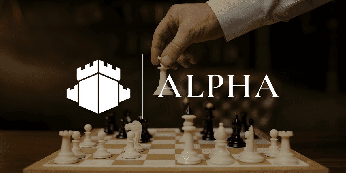 Alpha Wealth Group’s logo alongside a chess piece, symbolizing strategic wealth structuring and multi-generational asset protection for high-net-worth clients.