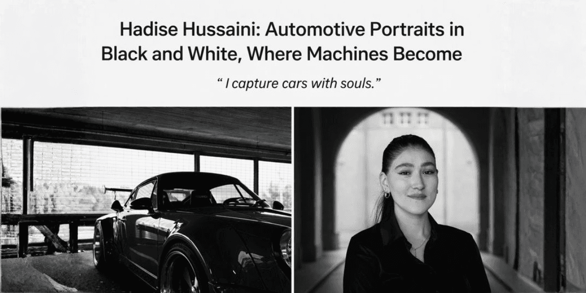 Automotive portrait of a classic car, shot in black and white.