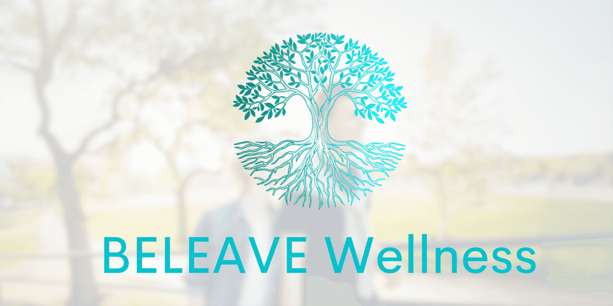 "BELEAVE Wellness logo, symbolizing a blend of energy medicine, PEMF therapy, and modern science to restore balance and vitality."