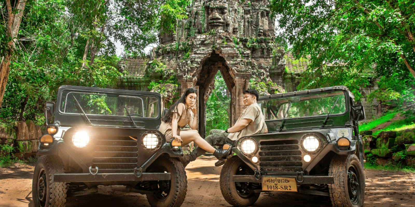 Explore Cambodia’s hidden gems in restored vintage jeeps with Cambodiajeep's unique self-drive adventure tours.