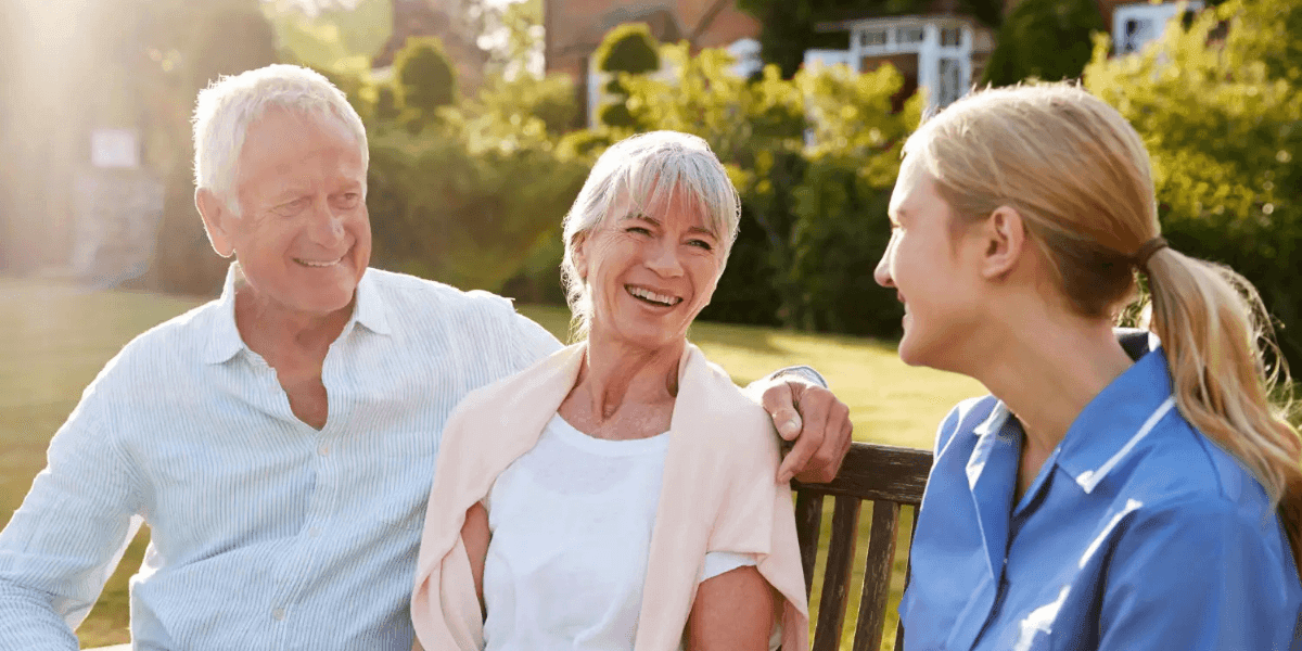 "Senior residents enjoying time together, representing thriving communities and positive outcomes from CCR Growth's marketing strategies."