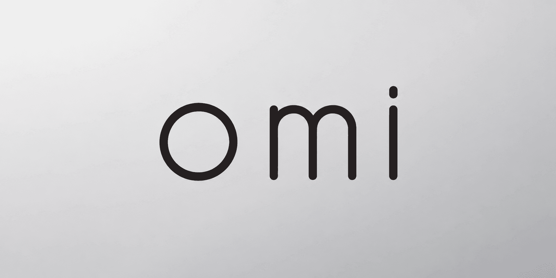 OMI Peptides minimalist black logo on a white background.