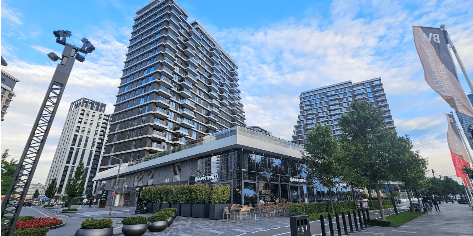 "Selidbe Beograd Tip Top's modern building and professional moving services offering residential and commercial relocation solutions in Belgrade."