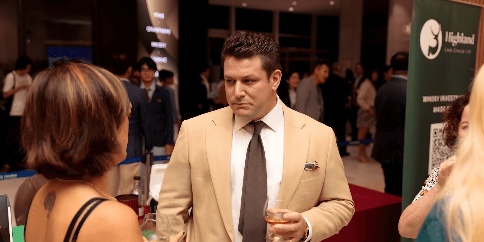 Garnet Harrison, CEO of Pierre Rouge Capital, at an event discussing carbon credit arbitrage and investment opportunities.